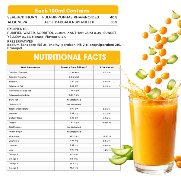 SEA BUCKTHORN ALOE VERA JUICE